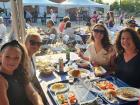 Friends enjoying the Big Greek Food Fest of Niles