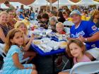 Participants enjoying The Big Greek Food Fest of Niles