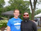 Church leader with volunteer - Glenview Greek Fest at Sts. Peter & Paul Church leader with volunteer - Glenview Greek Fest at Sts. Peter & Paul