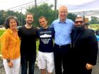 Governor Bruce Rauner with his wife and church staff - Glenview Greek Fest at Sts. Peter & Paul Governor Bruce Rauner with his wife and church staff - Glenview Greek Fest at Sts. Peter & Paul