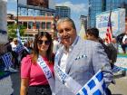 Grand Marshall and Guest at Greek Independence Day Parade, Chicago