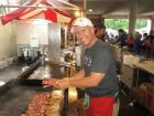 Hard working volunteer, Lincoln Park Greek Fest, Chicago Hard working volunteer, Lincoln Park Greek Fest, Chicago
