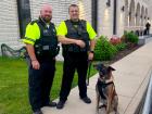 Police & K-9 at the St Demetrios Greek Fest in Elmhurst