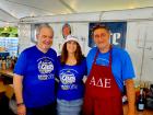 Hard working volunteers at the St Demetrios Greek Fest in Elmhurst
