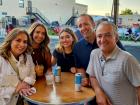 Family and friends enjoying the St Demetrios Greek Fest in Elmhurst