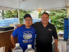 Hard working volunteers at the St Demetrios Greek Fest in Elmhurst