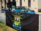 KGTV display set up at the St. Demetrios Elmhurst Greek Fest