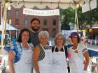 Hard working volunteers with church leader - St. Demetrios Lincoln Square Greekfest, Chicago Hard working volunteers with church leader - St. Demetrios Lincoln Square Greekfest, Chicago