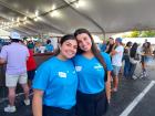 Friendly volunteers at the St. Nectarios Greek Fest in Palatine
