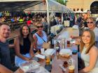 Friends enjoying the St. Nectarios Greek Fest in Palatine