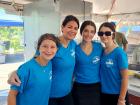 Friendly volunteers at the St. Nectarios Greek Fest in Palatine