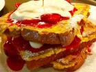 The Strawberry French Toast at Dino's Cafe in Bloomingdale The Strawberry French Toast at Dino's Cafe in Bloomingdale