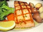 Broiled salmon at Jameson's Charhouse in Arlington Heights Broiled salmon at Jameson's Charhouse in Arlington Heights