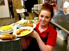 Friendly server at Tasty Waffle Restaurant in Romeoville Friendly server at Tasty Waffle Restaurant in Romeoville