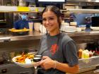 Friendly server at Village Squire Restaurant South Elgin Friendly server at Village Squire Restaurant South Elgin