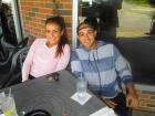 Couple enjoying lunch on the patio at Xando Cafe in Hickory Hills Couple enjoying lunch on the patio at Xando Cafe in Hickory Hills