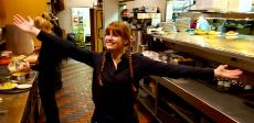 Friendly server at Andrew's Open Pit & Spirits in Park Ridge