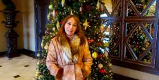 Friendly staff in the holiday spirit at Chateau Ritz Banquets in Niles