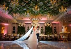 Newlyweds enjoying their wedding day at Concorde Banquets in Kildeer