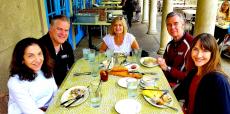 Friends enjoying lunch at Demetri's Greek Restaurant in Deerfield Friends enjoying lunch at Demetri's Greek Restaurant in Deerfield