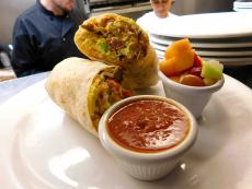 The popular California Wrap at Georgie V's Pancakes & More in Northbrook
