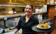 Friendly server at Jimmy's Charhouse in Elgin