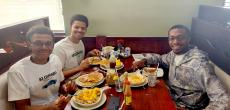 Friends enjoying breakfast at Maple Butter Cafe in Plainfield Friends enjoying breakfast at Maple Butter Cafe in Plainfield