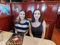 Friends enjoying lunch at Omega Restaurant & Pancake House in Downers Grove