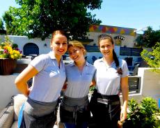Friendly servers at Plateia Mediterranean Kitchen & Bar in Des Plaines Friendly servers at Plateia Mediterranean Kitchen & Bar in Des Plaines