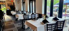 Beautiful lounge area at Thassos Greek Restaurant in Clarendon Hills