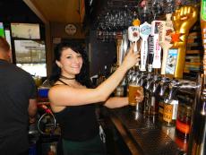 Friendly server at Union Ale House in Prospect Heights